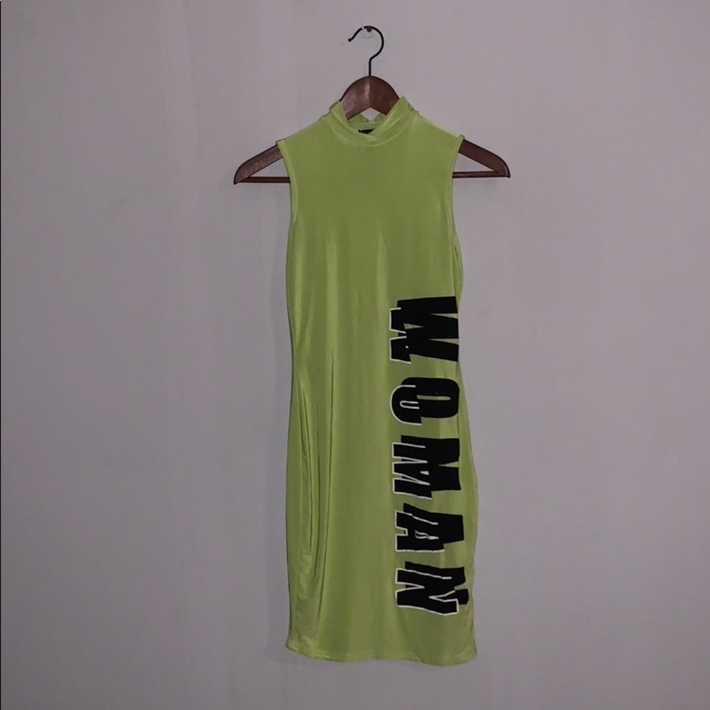 Lime Green Tight dress